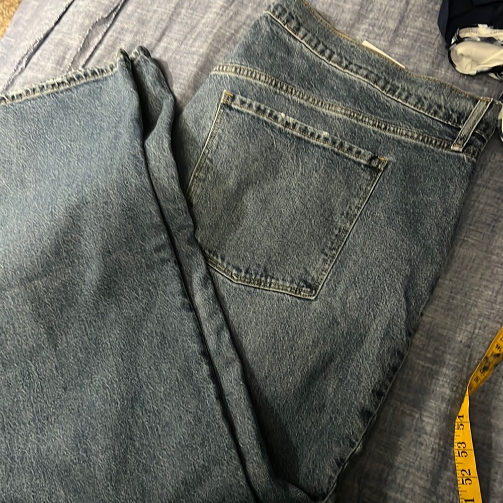 old navy slouchy straight new jeans .